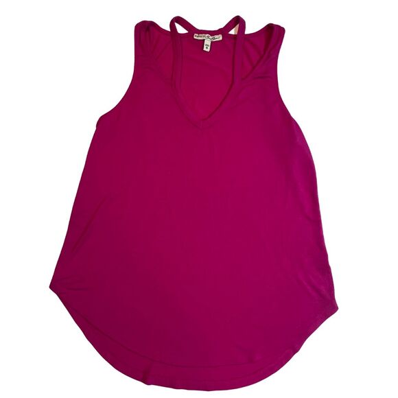 Express Tank Top Womens Medium Pink V Neck Athleisure Sporty Casual Gym Shirt - Picture 1 of 8